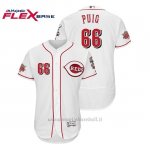 Maglia Baseball Uomo Cincinnati Reds Yasiel Puig 150th Aniversario 1ªFlex Base Blanco