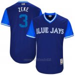 Maglia Baseball Uomo Toronto Blue Jays 2017 Little League World Series Ezequiel Carrera Royal