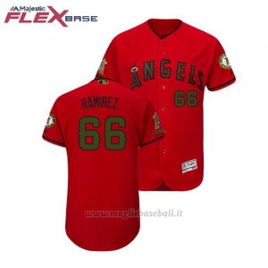 Maglia Baseball Uomo Los Angeles Angels Jc Ramirez 2018 Dia de los Caidos Flex Base Scarlet