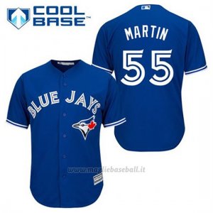 Maglia Baseball Uomo Toronto Blue Jays Russell Martin 55 Blu Alterner Cool Base