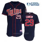 Maglia Baseball Uomo Minnesota Twins Rod Carew 29 Blu Blu Alterner 1ªCool Base