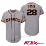 Maglia Baseball Uomo San Francisco Giants Buster Posey Grigio Hispanic Heritage Flex Base