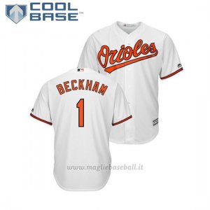 Maglia Baseball Uomo Baltimore Orioles Tim Beckham Cool Base Majestic 1ªBianco