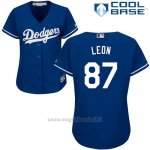 Maglia Baseball Donna Los Angeles Dodgers 87 Jose De Leon Cool Base