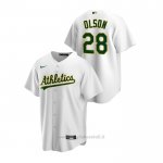 Maglia Baseball Uomo Oakland Athletics Matt Olson Replica Primera Bianco