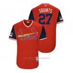 Maglia Baseball Uomo St. Louis Cardinals Brett Cecil 2018 Llws Players Weekend Squints Rosso
