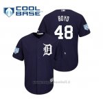 Maglia Baseball Uomo Detroit Tigers Matthew Boyd Cool Base Entrenamiento De Primavera 2019 Blu