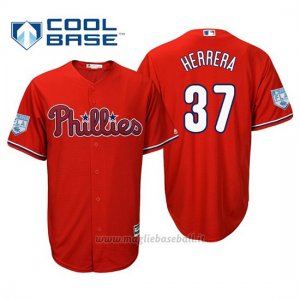 Maglia Baseball Uomo Philadelphia Phillies Odubel Herrera Cool Base Entrenamiento De Primavera 2019 Rosso