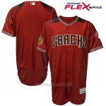 Maglia Baseball Uomo Arizona Diamondbacks Rosso 2017 Allenamento Primaverile Flex Base Team