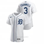 Maglia Baseball Uomo Detroit Tigers Alan Trammell Autentico Bianco