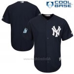 Maglia Baseball Uomo New York Yankees New York Blu 2017 Allenamento Primaverile Cool Base