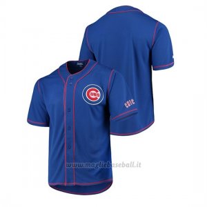 Maglia Baseball Uomo Chicago Cubs Button-down Stitches Team Color Blu