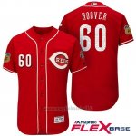 Maglia Baseball Uomo Cincinnati Reds 60 J.j. Hoover Scarlet 2017 Allenamento Primaverile Flex Base Giocatore