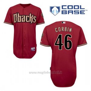 Maglia Baseball Uomo Arizona Diamondbacks 46 Patrick Corbin Rosso Alterner Cool Base