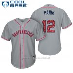 Maglia Baseball Uomo San Francisco Giants 2017 Estrellas y Rayas Joe Panik Grigio Cool Base
