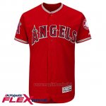 Maglia Baseball Uomo Los Angeles Angels Blank Rosso Flex Base Autentico Collezione
