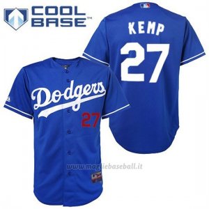 Maglia Baseball Uomo Los Angeles Dodgers Matt Kemp Majestic Cool Base Giocatore
