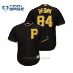 Maglia Baseball Uomo Pittsburgh Pirates Antonio Brown Cool Base Majestic MLB Crossover Nero