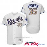 Maglia Baseball Uomo Kansas City Royals 35 Eric Hosmer Bianco 2017 Flex Base