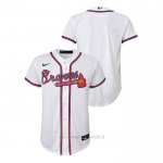 Maglia Baseball Bambino Atlanta Braves Replica Primera Bianco