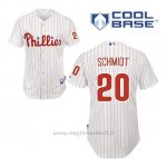Maglia Baseball Uomo Philadelphia Phillies Mike Schmidt 20 Bianco 1ªCool Base