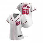 Maglia Baseball Donna Washington Nationals Hunter Strickland 2020 Replica Primera Bianco