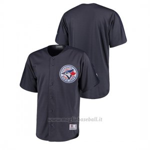 Maglia Baseball Uomo Toronto Blue Jays Button-down Stitches Hot Corner Charcoal