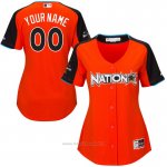 Maglia Baseball Donna National League 2017 MLB All-Star Game Personalizzate Arancione