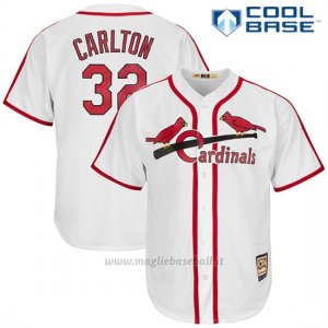 Maglia Baseball Uomo St. Louis Cardinals Mens Steve Carlton Bianco Cool Base