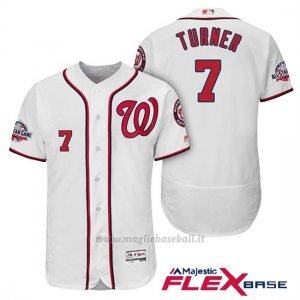 Maglia Baseball Uomo Washington Nationals Trea Turner Bianco 2018 All Star 1ªFlex Base
