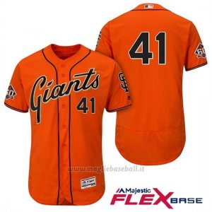 Maglia Baseball Uomo San Francisco Giants Mark Melancon Arancione Alterner 60th Season Flex Base