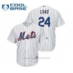 Maglia Baseball Uomo New York Mets Robinson Cano Cool Base Majestic 1ªBlanco