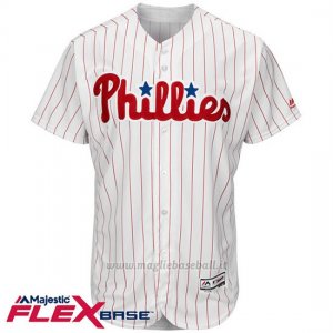 Maglia Baseball Uomo Philadelphia Phillies Blank Bianco Flex Base Autentico Collezione