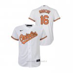 Maglia Baseball Bambino Baltimore Orioles Trey Mancini Replica Primera Bianco