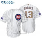 Maglia Baseball Uomo Chicago Cubs 13 Aaron Brooks Bianco Or Program Cool Base