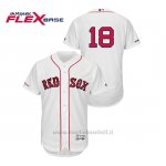 Maglia Baseball Uomo Boston Red Sox Mitch Moreland 150th Aniversario Patch Flex Base Bianco