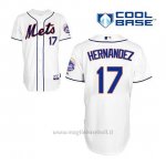 Maglia Baseball Uomo New York Mets Keith Hernandez 17 Bianco Alterner Cool Base