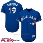 Maglia Baseball Uomo Toronto Blue Jays Jose Bautista Blu Flex Base Autentico Collezione