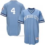 Maglia Baseball Uomo Kansas City Royals Alex Gordon Light Blu Turn Back The Clock