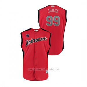 Maglia Baseball Bambino New York New York Yankees 2019 All Star Game Player American League Aaron Judge Rosso