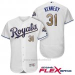 Maglia Baseball Uomo Kansas City Royals Ian Kennedy Bianco 50th Season Alterner Flex Base