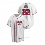 Maglia Baseball Uomo Washington Nationals Juan Soto Replica Primera Bianco