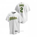 Maglia Baseball Uomo Oakland Athletics Khris Davis Replica Primera Bianco