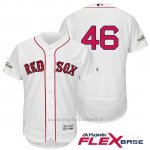 Maglia Baseball Uomo Boston Red Sox 2017 Postseason 46 Craig Kimbrel Bianco Flex Base