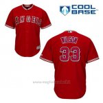 Maglia Baseball Uomo Los Angeles Angels C.j. Wilson 33 Rosso Alterner Cool Base