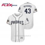 Maglia Baseball Uomo San Diego Padres Garrett Richards 150th Aniversario Patch Flex Base Bianco