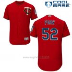 Maglia Baseball Uomo Minnesota Twins Byung Ho Park Majestic Autentico Collezione Scarlet Cool Base