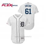 Maglia Baseball Uomo Detroit Tigers Shane Verdee 150th Aniversario Patch Flex Base Bianco
