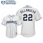 Maglia Baseball Uomo San Diego Padres Christian Villanueva Cool Base Majestic 1ªBianco