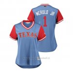 Maglia Baseball Donna Texas Rangers Elvis Andrus 2018 Llws Players Weekend Merulo Jr Light TOrnto Blue Jays